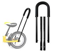 Vegena Poignée d'entraînement de vélo pour enfants - Poignée d'entraînement de sécurité avec barre de poussée d'équilibre, contrôle de direction de vélo, guidon parent pour vélo pour tout-petits pour