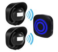 Vegena Sonnette De Porte, Détecteur De Passage, Sonnette De Porte avec Détecteur De Mouvement, 38 Sonneries & Flash LED, pour Maison/Usines/Garage(1 Récepteur Et 2 Capteurs)