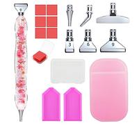 Vegena Stylo Diamond Painting, Diamond Painting Accessoires Stylo avec 6 Styles de Forets Métalliques Remplaçables, Outil de Peinture Diamant pour Adultes Enfants Débutant Diamant Peinture Broderie