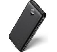 VEGER Batterie Externe 30000mAh, PD20W QC3.0 Power Bank Charge Rapide 4 Sorties et 2 entrées Chargeur Portable avec Affichage LED Compatible avec iPhone/Huawei/Android, etc.