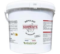 VEGESTOP Répulsif Serpents - Granulés - 5 kg - Traitement 1000 m² - Action Longue durée - pour éloigner Les Reptiles (couleuvres, vipères, etc)