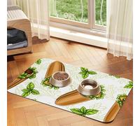 Vegetable Burrito,Waterproof Pet Feeding Mat,PU Leather Placemats for Cat Dog Water Bowl,Food Mats,40x60cm