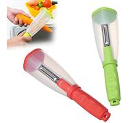 Vegetable Peeler with Container, 2Pcs Potato Peeler, Storable Fruit Vegetable Peeler with Non-Slip Handle, Minimal Storage Peeler, Kitchen Vegetable and Fruit Peeler