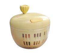 Vegetable Spinner, Wash Bowl, 5.71x5.71x4.72 Inches 800 ml Produce Dryer with Colander, Non Slip, Kitchen Crisping Tool for Fruits, Vegetables, Camping, Picnic and Outdoor