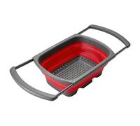Vegetable Strainer Basket - 15inch Folding Sink Colander | Silicone Fruit Draining Colander - Kitchen Washing Strainer for Rinsing Vegetables Fruit and Draining Pasta Ideal for Home Kitchens