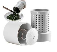 Vegetable Water Squeezer - ABS Stainless Steel, 10.2cm, Hand Press Food Dryer | Salad Press Dryer, Vegetable Fruit Juicer, Efficient Moisture Extraction For Kitchen, Restaurant, Grilling, Indoor