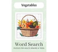 Vegetables Word Search Puzzle Book: Word Searches with Easy to Read Print about Vegetable types, Gardening words, Botanical words and More | 6x9 ... Gift for Vacations, Holidays and Free Times