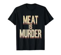 Végétalien - Meat is Murder T-Shirt Graphique avec Valeur
