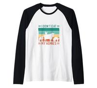 Végétalien, ne Mange Pas Mes potes, drôle, végétarien Manche Raglan