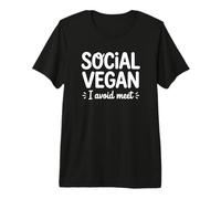 Végétalien Social Que j'évite de Rencontrer T-Shirt Haut de Gamme