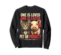 Végétalien Spécialisme Véganisme Droits des Animaux Libération Animale Vegan Sweatshirt