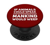 Végétalien végétalien sain à Base de Plantes végétaliennes Droits des Animaux PopSockets PopGrip Adhésif