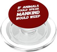 Végétalien végétalien sain à Base de Plantes végétaliennes Droits des Animaux PopSockets PopGrip pour MagSafe