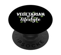 Végétarien est Un Mode de Vie Saine Manger PopSockets PopGrip Adhésif
