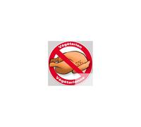 Végétarien Et Végétarienne Poulet - 15cm - Sticker/Autocollant