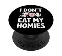Végétarien, Je ne Mange Pas Mes potes PopSockets PopGrip Adhésif