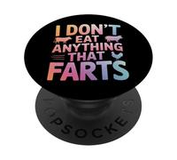 Végétarien, Je ne Mange Rien Qui pète PopSockets PopGrip Adhésif