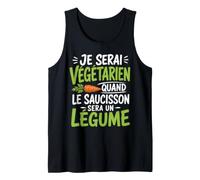 Végétarien Quand Saucisson Sera Légume Débardeur