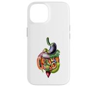 Végétarien végétalien Manger sain Coque pour iPhone 14