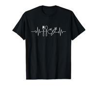 Végétarisme Heartbeat T-Shirt Graphique avec Valeur