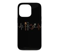 Végétarisme Heartbeat Vintage ECG Cardiogramme Rétro Coque pour iPhone 13 Pro