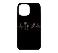 Végétarisme Heartbeat Vintage ECG Cardiogramme Rétro Coque pour iPhone 13 Pro Max