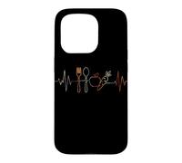 Végétarisme Heartbeat Vintage ECG Cardiogramme Rétro Coque pour iPhone 15 Pro