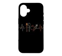 Végétarisme Heartbeat Vintage ECG Cardiogramme Rétro Coque pour iPhone 16