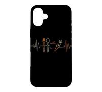 Végétarisme Heartbeat Vintage ECG Cardiogramme Rétro Coque pour iPhone 16 Plus