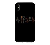 Végétarisme Heartbeat Vintage ECG Cardiogramme Rétro Coque pour iPhone XS Max