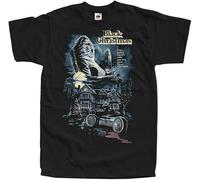 Vegetime Black Christmas Bob Clark Movie Poster 1974 Black Men's T-Shirt Graphic Unisex Tee Shirt XL