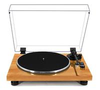 Vegevo Tourne-disque avec stylet AT-3600L, vitesse réglable, lecteur vinyle avec 33 et 45 tr/min, contrôle anti-skate et réglage de la hauteur pour un son parfait couleur grain du bois