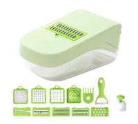 Veggie Chopper, Vegetable Slicer Onion Slicer, Food Cutter Kitchen Gadgets | 8.27x4.72x3.54 inches Multifunctional Veggie Cutter with Container for Salad Potato, Carrot, Onion, Fruit
