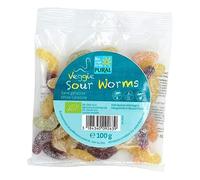VEGGIE SOUR WORMS CONFISERIE GÉLIFIÉE 100G, PURAL, UNITÉ