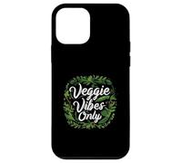 Veggie Vibes Only Plant Based Vegetarian Vegan Lifestyle Coque pour iPhone 12 Mini
