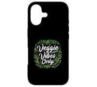 Veggie Vibes Only Plant Based Vegetarian Vegan Lifestyle Coque pour iPhone 17