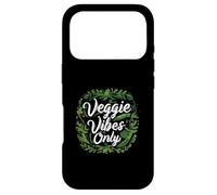 Veggie Vibes Only Plant Based Vegetarian Vegan Lifestyle Coque pour iPhone 17 Pro