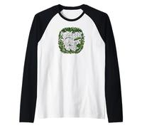 Veggie Vibes Only Plant Based Vegetarian Vegan Lifestyle Manche Raglan