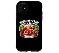 Veggies I'm Not A Rabbit Carnivore Diet Fan de Diet Mangeur de Viande Coque pour iPhone 11