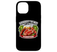 Veggies I'm Not A Rabbit Carnivore Diet Fan de Diet Mangeur de Viande Coque pour iPhone 14