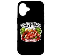 Veggies I'm Not A Rabbit Carnivore Diet Fan de Diet Mangeur de Viande Coque pour iPhone 16