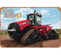 VEGICKEN Panneau de décoration murale - Farming Simulator 19 - 20,3 x 30,5 cm - Panneau en métal style vintage pour bar, cave d'homme