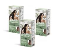VEGLISS Pack 3 Lissage Brésilien Maison à la Kératine Végétale - Shampooing 30ml + Traitement 120ml -Formule Vegan -Anti Frisottis Jusqu’à 12 Semaines -Hydrate et Contrôle le Volume -Sans Formaldéhyde
