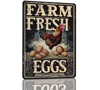 VEGlkj Plaque en métal avec inscription « Beware of Chicken Coop » - En aluminium - Pour clôture, portail, cour, décoration murale - 20,3 x 30,5 cm