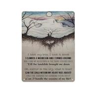VEGlkj Plaque en métal rustique avec paroles de glissements de terrain - Art mural vintage d'Halloween - Décoration de maison, bar, bureau, cuisine, salon, chambre à coucher, cour - 30,5 x 40,6 cm