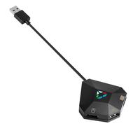 VEGOATY Adaptateur clavier et souris pour PS4/PS3/Xbox One/Xbox 360/NS Switch, adaptateur souris clavier compatible avec manettes PS4/PS3/Switch/XBOX, convertisseur Plug and Play pour clavier de jeu