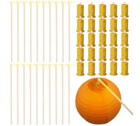 VEGOATY Baguette Lumineuse LED : 20 Baguettes Lumineuses et 20 Mini Lumières LED pour Lampions, Saint-Martin, Halloween, Enfants, Accessoires de Lampions