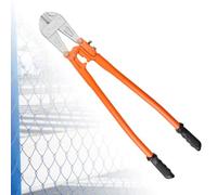 VEGOATY Coupe-boulons 14" : coupe-boulons avec poignée ergonomique PPR diamètre de coupe 8 mm, cisaille à boulons professionnelle avec mâchoires trempées pour fils d'acier, boulons et serrures