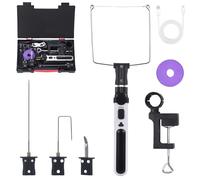 VEGOATY Coupe-polystyrène électrique à batterie - Avec lampe LED - Coupe-polystyrène amélioré - Pour sculpter et bricoler du polystyrène