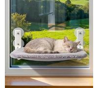 VEGOATY Hamac De Fenêtre Pour Chat : Lit De Fenêtre Pliable Avec Support En Peluche Amovible Et 4 Ventouses Puissantes Pouvant Supporter Jusqu'À 20 Kg Sur Surface Lisse